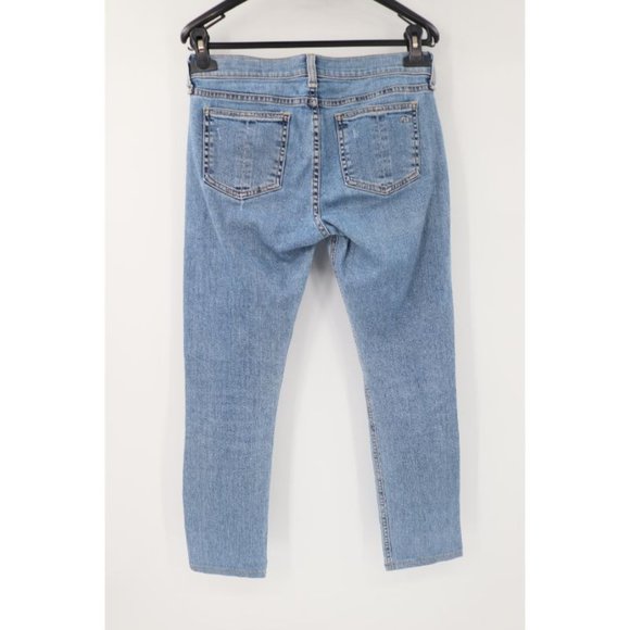 Rag & bone women's 25 W28 skinny jean in evertone cotton blend destroyed ripped - Picture 4 of 10